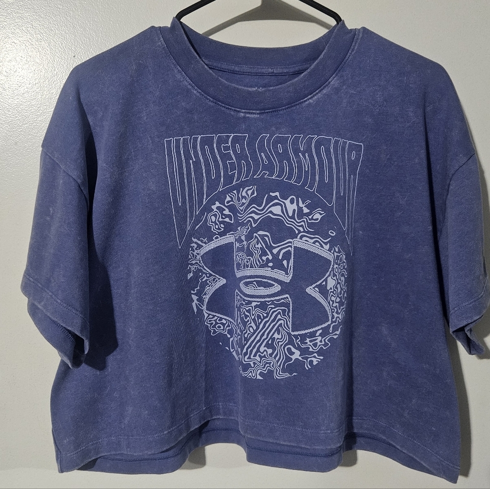Womens Under Armour Purple Graphic Tee